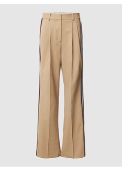 Spodnie z zakładkami w pasie ze sklepu Peek&Cloppenburg  w kategorii Spodnie damskie - zdjęcie 161335837