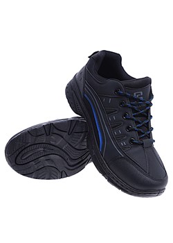 Czarne sportowe buty męskie trekkingowe /B1-1 14680 T430/ ze sklepu Pantofelek24.pl w kategorii Buty trekkingowe męskie - zdjęcie 161337706