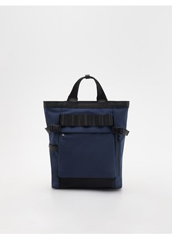 Reserved - Pojemny plecak z kieszeniami - granatowy ze sklepu Reserved w kategorii Torby Shopper bag - zdjęcie 161339148