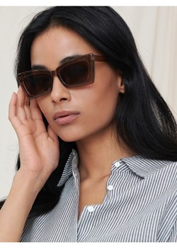 Sinsay - Okulary przeciwsłoneczne - brązowy ze sklepu Sinsay w kategorii Okulary przeciwsłoneczne damskie - zdjęcie 161340638