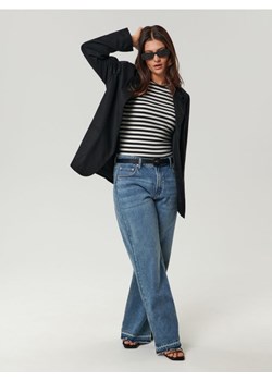 Sinsay - Jeansy straight mid waist - niebieski ze sklepu Sinsay w kategorii Jeansy damskie - zdjęcie 161353519