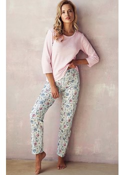 Bawełniana piżama damska Amora 2990, Kolor różowy-wzór, Rozmiar S, Taro ze sklepu Intymna w kategorii Piżamy damskie - zdjęcie 161354459