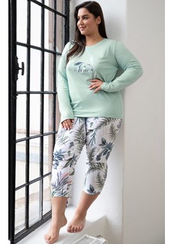 Bawełniana piżama damska Plus Size Ariana 3016, Kolor miętowy, Rozmiar XXL, Taro ze sklepu Intymna w kategorii Piżamy damskie - zdjęcie 161354497
