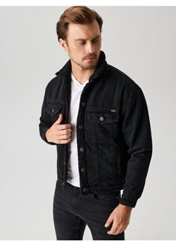 Sinsay - Kurtka jeansowa sherpa - czarny ze sklepu Sinsay w kategorii Kurtki męskie - zdjęcie 161358249