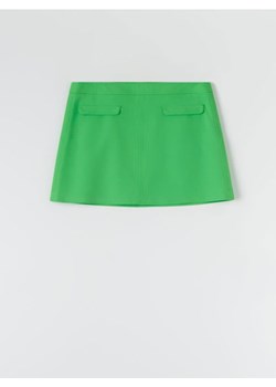 Sinsay - Spódnica mini trapezowa - zielony ze sklepu Sinsay w kategorii Spódnice - zdjęcie 161358295