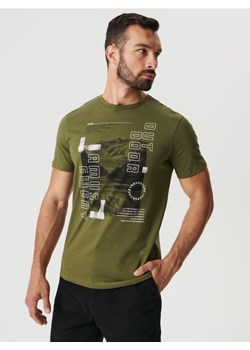 Sinsay - Koszulka z nadrukiem - zielony ze sklepu Sinsay w kategorii T-shirty męskie - zdjęcie 161364299