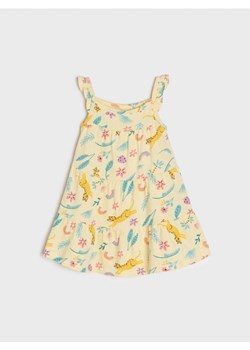 Sinsay - Sukienka z falbankami - żółty ze sklepu Sinsay w kategorii Sukienki niemowlęce - zdjęcie 161364367