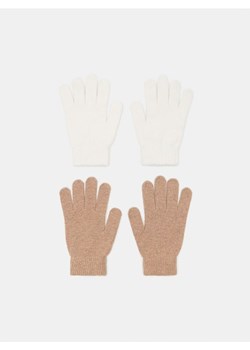 Sinsay - Rękawiczki 2 pack - brązowy ze sklepu Sinsay w kategorii Rękawiczki damskie - zdjęcie 161365316