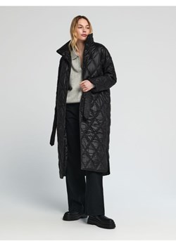 Sinsay - Płaszcz pikowany - czarny ze sklepu Sinsay w kategorii Płaszcze damskie - zdjęcie 161383156