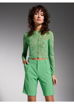Sinsay - Szorty mid waist - zielony ze sklepu Sinsay w kategorii Szorty - zdjęcie 161385236