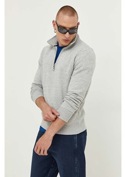 Superdry bluza męska kolor szary melanżowa ze sklepu ANSWEAR.com w kategorii Bluzy męskie - zdjęcie 161387218