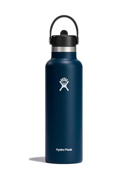 Hydro Flask butelka termiczna 21 OZ Standard Flex Straw Cap S21FS464 kolor granatowy ze sklepu PRM w kategorii Bidony i butelki - zdjęcie 161392147
