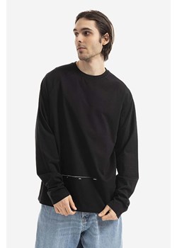 Tom Wood bluza bawełniana Rivoli Long Sleeve 22292.975 męska kolor czarny z nadrukiem 22292.975-BLACK ze sklepu PRM w kategorii Bluzy męskie - zdjęcie 161392616