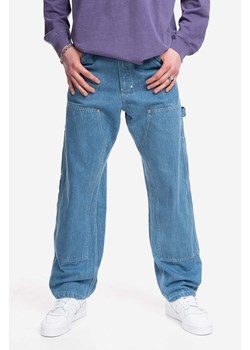 Stan Ray spodnie Double Knee męskie kolor niebieski proste SS23026VIN-VIN ze sklepu PRM w kategorii Spodnie męskie - zdjęcie 161393428