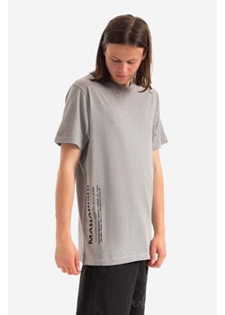 Maharishi t-shirt bawełniany kolor szary z nadrukiem 9752.MARL-MARL ze sklepu PRM w kategorii T-shirty męskie - zdjęcie 161393555