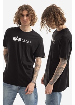 Alpha Industries t-shirt bawełniany 2-pack Alpha Label T 2 Pack kolor czarny wzorzysty 118534.03 ze sklepu PRM w kategorii T-shirty męskie - zdjęcie 161393568