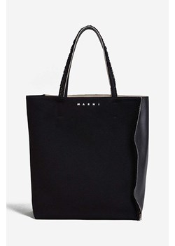 Marni torebka kolor czarny SHMQ0032Q0.P4573-Z1N99 ze sklepu PRM w kategorii Torby Shopper bag - zdjęcie 161393618