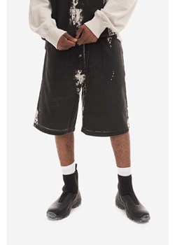 A-COLD-WALL* szorty bawełniane Relaxed Studio Shorts kolor czarny ACWMB156-BLACK ze sklepu PRM w kategorii Spodenki męskie - zdjęcie 161394057