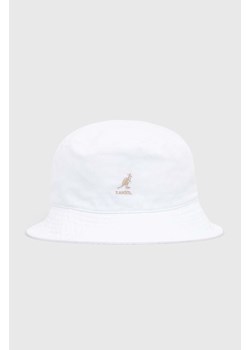 Kangol kapelusz bawełniany Kapelusz Kangol Washed Bucket K4224HT WHITE kolor biały bawełniany K4224HT-WHITE ze sklepu PRM w kategorii Kapelusze męskie - zdjęcie 161394139
