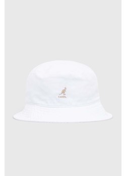 Kangol kapelusz bawełniany Kapelusz Kangol Washed Bucket K4224HT WHITE kolor biały bawełniany K4224HT-WHITE ze sklepu PRM w kategorii Kapelusze damskie - zdjęcie 161394139