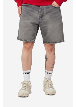 Carhartt WIP szorty jeansowe męskie kolor szary I029209.BLACK.LIGH-BLACK.LIGH ze sklepu PRM w kategorii Spodenki męskie - zdjęcie 161395468