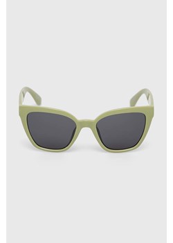 Vans okulary przeciwsłoneczne dziecięce damskie kolor zielony VN0A47RHW0I1-Fern ze sklepu PRM w kategorii Okulary przeciwsłoneczne damskie - zdjęcie 161396055