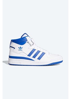 adidas Originals sneakersy skórzane Forum Mid FY4976 kolor biały ze sklepu PRM w kategorii Buty sportowe damskie - zdjęcie 161396969