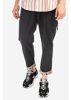 CLOT spodnie bawełniane Roll Up Chino kolor czarny proste CLPTS50005-BLACK CLPTS50005.BLACK-BLACK ze sklepu PRM w kategorii Spodnie męskie - zdjęcie 161397105