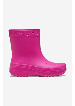 Crocs kalosze Classic Rain Boot kolor różowy 208363.JUICE-JUICE ze sklepu PRM w kategorii Buty zimowe męskie - zdjęcie 161397127