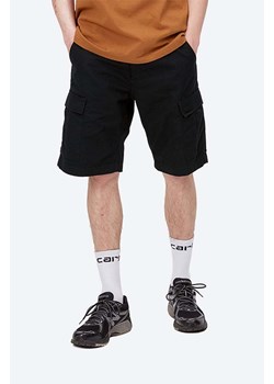 Carhartt WIP szorty bawełniane kolor czarny gładkie I028245.BLACK-BLACK ze sklepu PRM w kategorii Spodenki męskie - zdjęcie 161397258