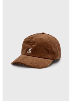 Kangol Czapka kolor brązowy gładka K5206HT.WD207-WD207 ze sklepu PRM w kategorii Czapki z daszkiem męskie - zdjęcie 161397399