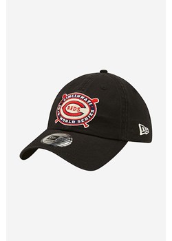 New Era czapka z daszkiem kolor czarny z aplikacją 60222288-CZARNY ze sklepu PRM w kategorii Czapki z daszkiem damskie - zdjęcie 161397685