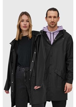 Rains kurtka 12020 Long Jacket kolor czarny przejściowa 12020.01-Black ze sklepu PRM w kategorii Kurtki damskie - zdjęcie 161398605