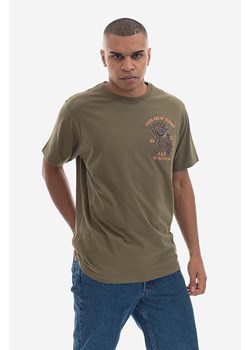 Maharishi t-shirt bawełniany kolor zielony wzorzysty 4093.OLIVE-OLIVE ze sklepu PRM w kategorii T-shirty męskie - zdjęcie 161398649