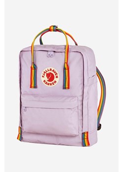 Fjallraven plecak Kanken Rainbow kolor fioletowy mały z aplikacją F23620.457.907-907 ze sklepu PRM w kategorii Plecaki - zdjęcie 161398856