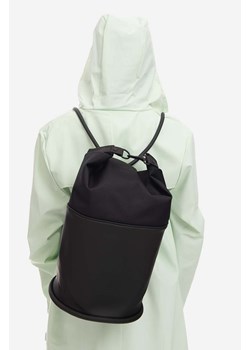 Rains plecak Spin Rolltop Bag Mini 12930 kolor czarny 12930.-BLACK ze sklepu PRM w kategorii Plecaki - zdjęcie 161399569