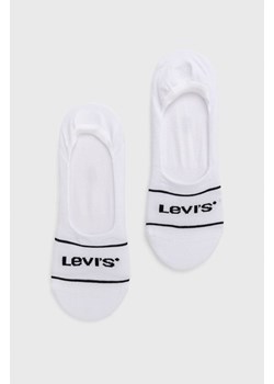 Levi's skarpetki (2-pack) męskie kolor biały 37157.0738-white ze sklepu PRM w kategorii Skarpetki męskie - zdjęcie 161399615