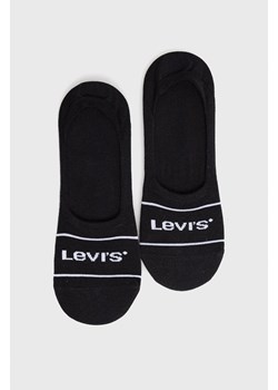 Levi's skarpetki (2-pack) męskie kolor czarny 37157.0769-black ze sklepu PRM w kategorii Skarpetki męskie - zdjęcie 161399616