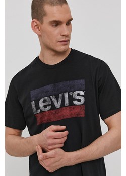 Levi's T-shirt męski kolor czarny z nadrukiem 39636.0050-Blacks ze sklepu PRM w kategorii T-shirty męskie - zdjęcie 161399826