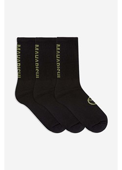 Maharishi skarpetki Peace Sports 3-pack kolor czarny 9345.BLACK-BLACK ze sklepu PRM w kategorii Skarpetki damskie - zdjęcie 161399947