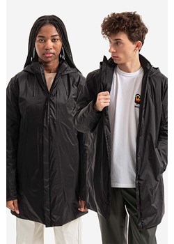 Rains kurtka Padded Nylon Coat 15480 kolor czarny przejściowa oversize 15480.BLACK ze sklepu PRM w kategorii Kurtki męskie - zdjęcie 161400355