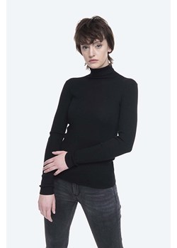 Norse Projects sweter z domieszką wełny damski kolor czarny lekki z golfem NW45.0167.9999-9999 ze sklepu PRM w kategorii Swetry damskie - zdjęcie 161400869