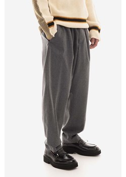 Marni spodnie wełniane kolor szary w fasonie chinos PUMU0017U1.UTW970.00N80-SZARY ze sklepu PRM w kategorii Spodnie męskie - zdjęcie 161401155