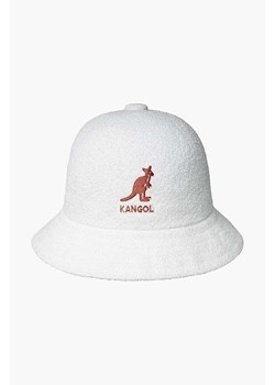 Kangol kapelusz Big Logo Casual kolor biały K3407 WHITE K3407.WHITE-WHITE ze sklepu PRM w kategorii Kapelusze męskie - zdjęcie 161401329