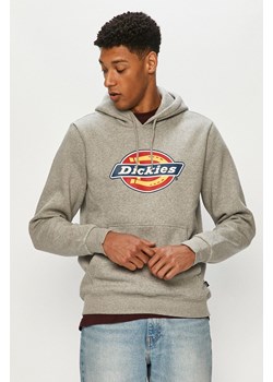 Dickies Bluza męska kolor szary z kapturem z nadrukiem DK0A4XCBGYM-GREYMELANG ze sklepu PRM w kategorii Bluzy męskie - zdjęcie 161401639