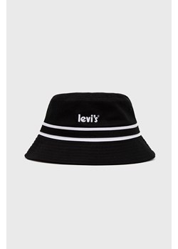 Levi's kapelusz bawełniany kolor czarny bawełniany D6627.0002-59 ze sklepu PRM w kategorii Kapelusze męskie - zdjęcie 161402115