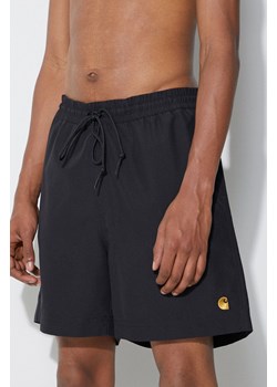 Carhartt WIP szorty Chase Swim Trunks męskie kolor czarny I026235-BLACK ze sklepu PRM w kategorii Spodenki męskie - zdjęcie 161402536
