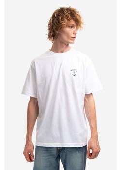 Makia t-shirt bawełniany kolor biały gładki Folke T-shirt M21311 001 M21311-001 ze sklepu PRM w kategorii T-shirty męskie - zdjęcie 161402618