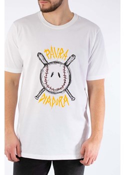 Diadora t-shirt bawełniany x Paura Logo kolor biały z nadrukiem 502.176766-20002 ze sklepu PRM w kategorii T-shirty męskie - zdjęcie 161402626