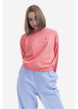 MCQ bluza bawełniana damska kolor różowy gładka 624675RSJ766126-PINK ze sklepu PRM w kategorii Bluzy damskie - zdjęcie 161403356